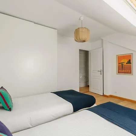 Lejlighed Little Bibi Terrace - Cote Des Basques And Private Garage *