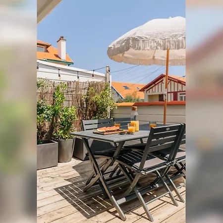 Lejlighed Little Bibi Terrace - Cote Des Basques And Private Garage *