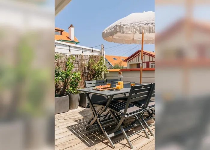 Apartment Little Bibi Terrace - Cote Des Basques And Private Garage *